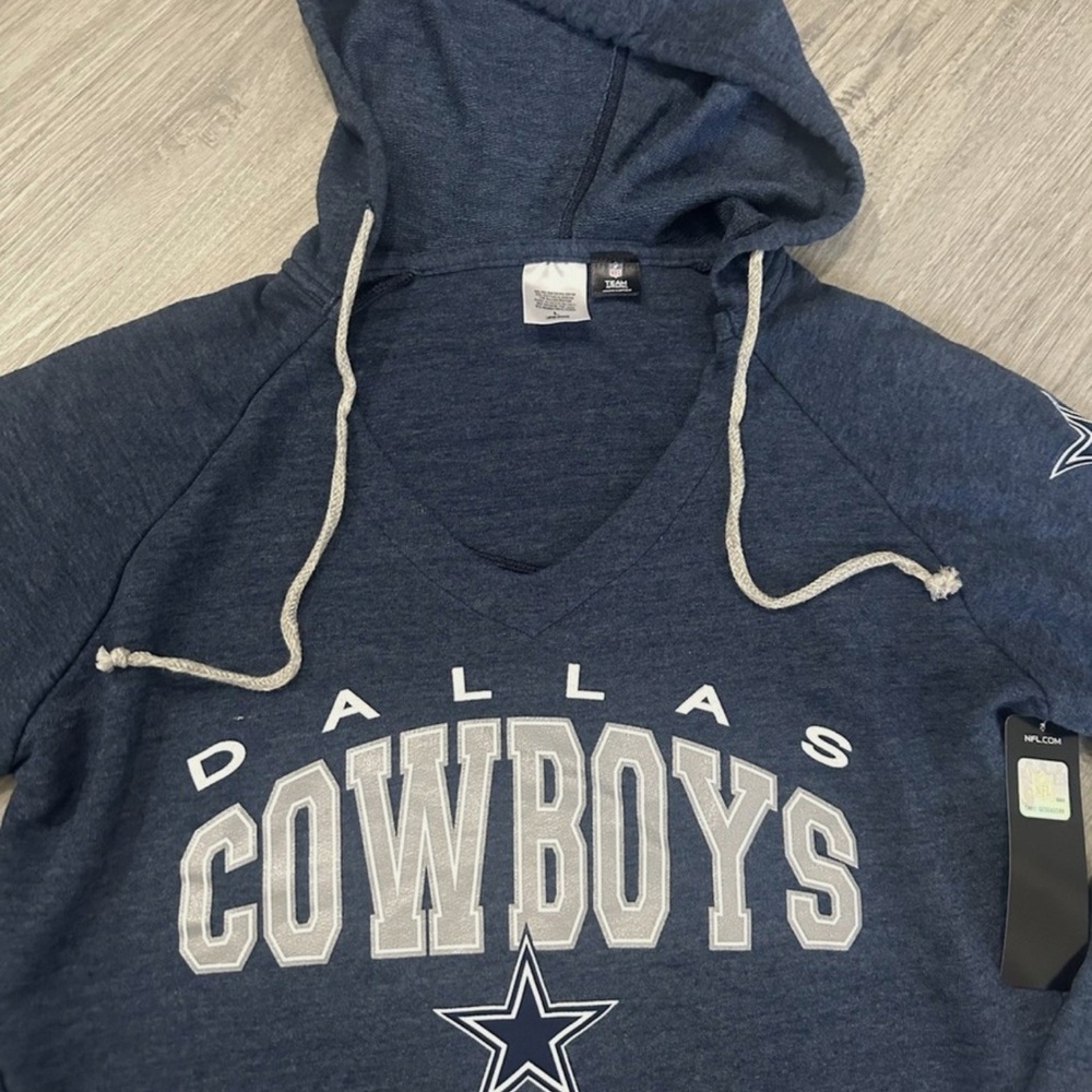 Dallas Cowboys NFL Team Apparel Sleepwear Navy Blue Hoodie Womens Size Large NWT - Picture 6 of 6